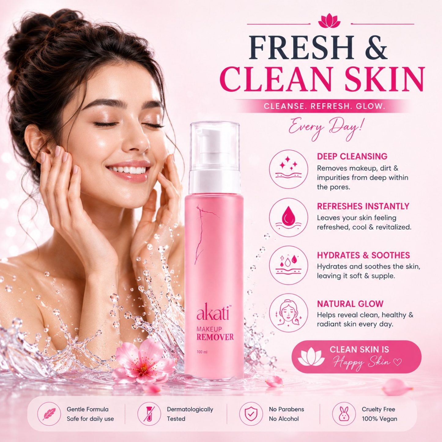 AKATI Makeup Remover | Deep Cleansing & Hydrating Formula
