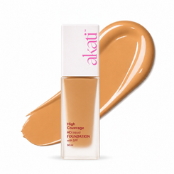 AKATI HD Liquid Foundation with SPF | 30ml | Shade F3 Warm Beige