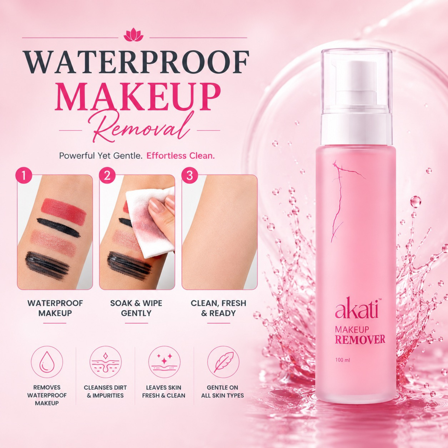 AKATI Makeup Remover | Deep Cleansing & Hydrating Formula