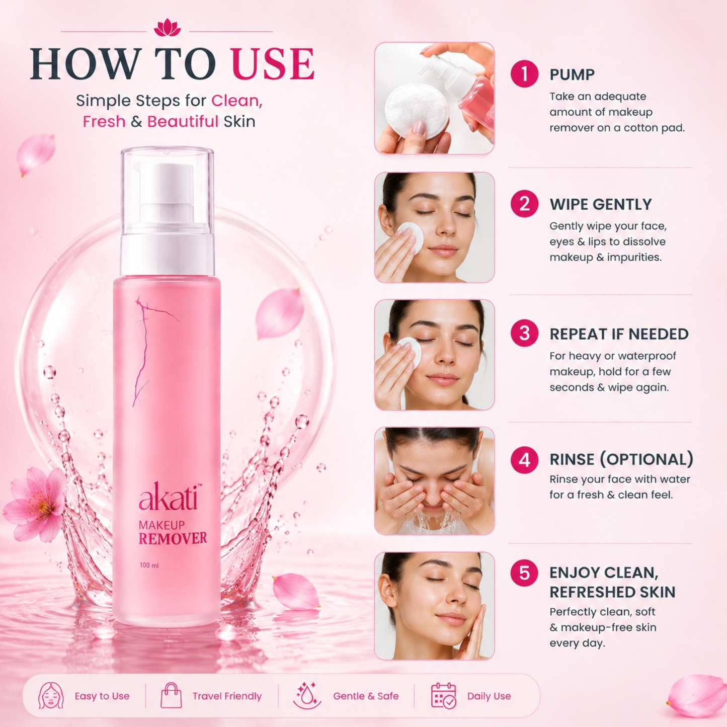 AKATI Makeup Remover | Deep Cleansing & Hydrating Formula